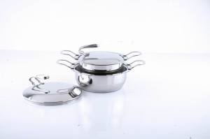 4-Piece Stainless Steel Cookware Set with Fashion Ss Handle